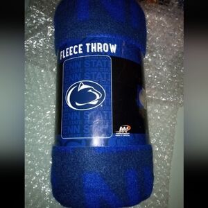 Penn State Nittany Lions NCAA Big Logo Soft Fleece Plush Throw Blanket